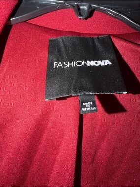 Fashion Nova Women's Red Jacket